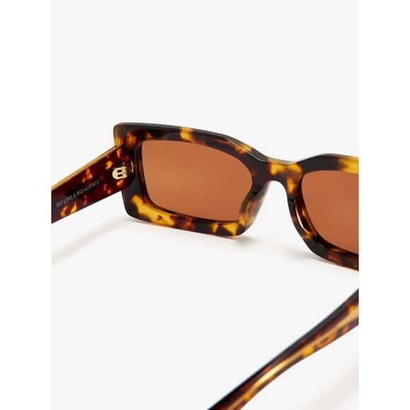 New Stella McCartney SC40065I 53E Tortoiseshell Rectangular Sunglasses Authentic